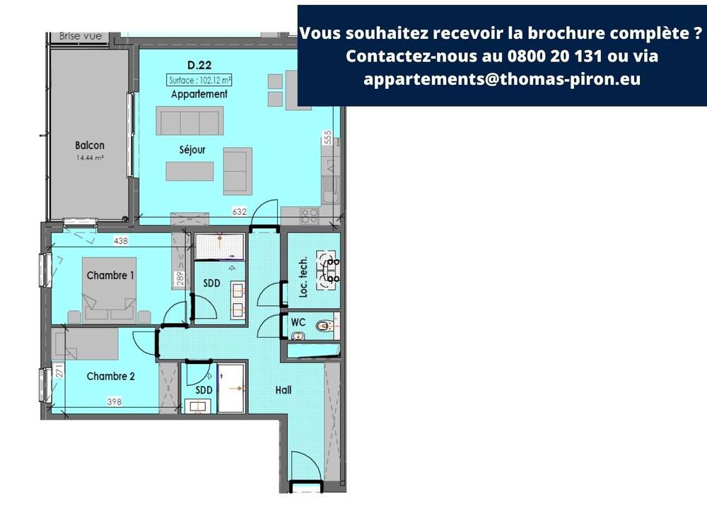 Appartement à vendre à Habay-la-Neuve 6720 325000.00€ 2 chambres 102.00m² - annonce 106434