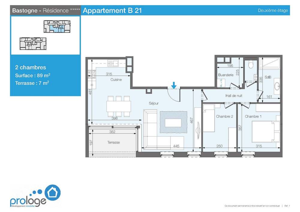 Appartement à vendre à Bastogne 6600 260000.00€ 2 chambres 89.00m² - annonce 146117