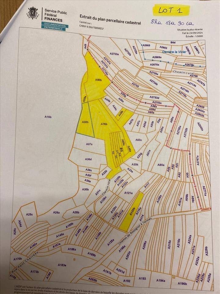 Terrain à vendre à Termes 6813 3000.00€  chambres m² - annonce 283658